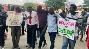 ASUU Members Protest Over Unresolved Demands with Federal Government